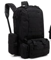 Men's Travel Backpack Oxford Cloth Outdoors Backpack Army Camouflage Tactics Double Shoulder Bag Mountaineering Large Combination Backpack