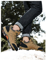 Men's Cotton Climbing Shoes Waterproof Outdoor Shoes Non Slip Hiking Shoes Climbing Shoes Warm Cross Country Running Shoes Large Size