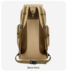 Canvas Large Capacity Backpack Travel Bag Men's Backpack Outdoor Sports Mountaineering Bag Hiking Retro Military Bag
